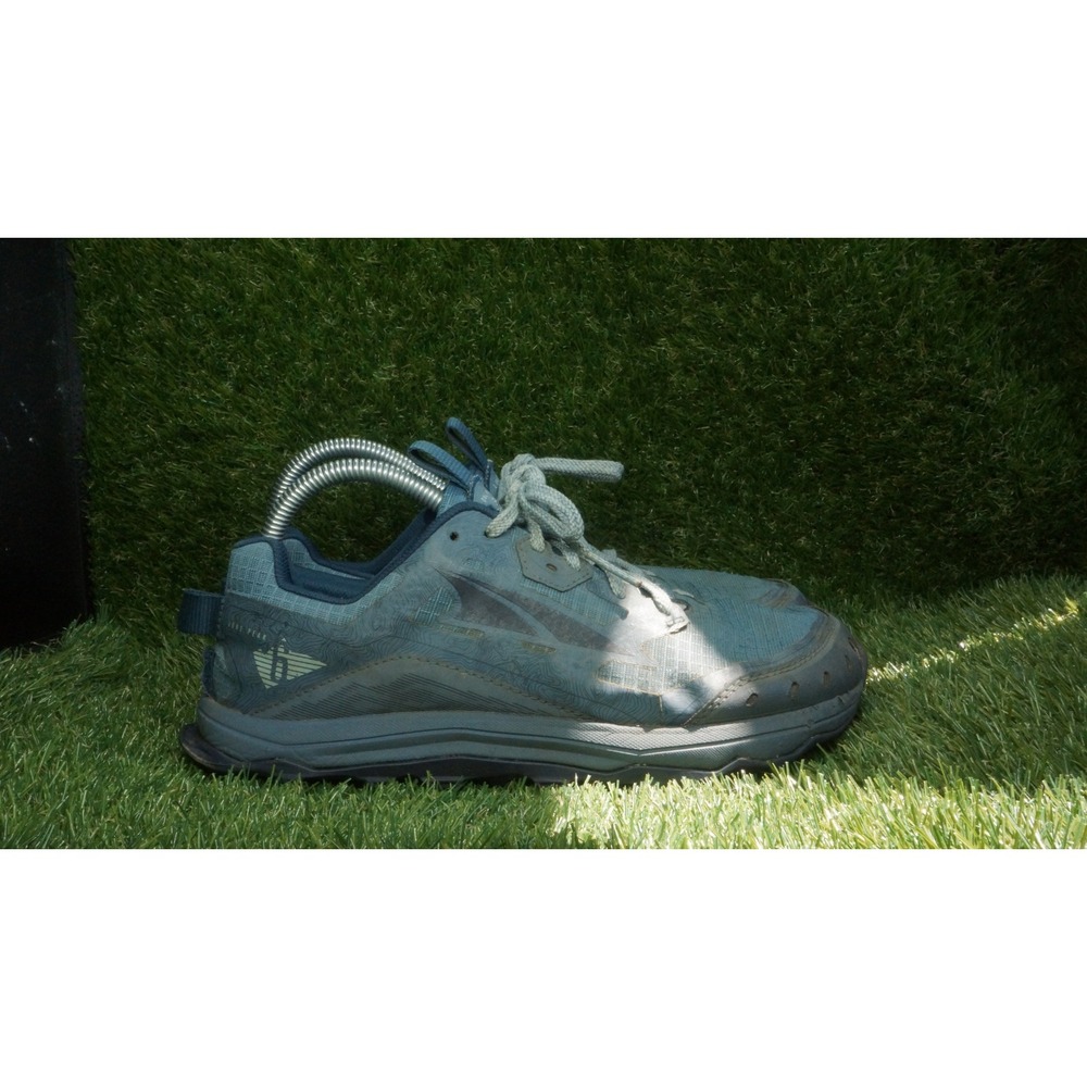 Altra Lone Peak 6 Mens Trail Running Shoes sz 8 Blue Topo Zero Drop Sneaker
